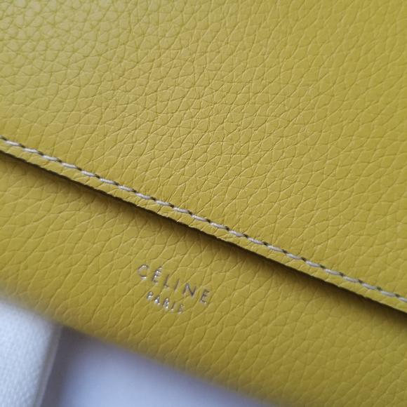 Celine lemon yellow long wallet - Picture 3 of 8